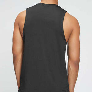Vente en gros de débardeurs personnalisés pour hommes, fabricant OEM, fournisseur de marques privées, production en vrac, gilet de sport 100% coton peigné GSM - Product Image 6