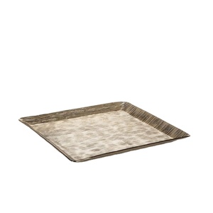 Plateau de service en métal pour snacks, plat de service alimentaire personnalisé, plateaux décoratifs en aluminium pour café, boulangerie, restaurant, fournitures de restauration - Product Image 1