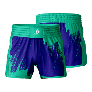 กางเกงมวยไทย MMA แบบสั่งทำพิเศษ พิมพ์ลายแบบ Sublimation แห้งเร็ว 100% โพลีเอสเตอร์ ทรงปกติ สำหรับผู้ใหญ่ ใส่ได้ทั้งชายและหญิง ชุดศิลปะการต่อสู้ - Product Image 6