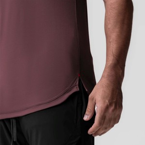 เสื้อกล้ามผู้ชายสีเบอร์กันดี คอโอ ทรงลำลอง ผ้าถัก แห้งเร็ว ไซส์ใหญ่ - Product Image 6