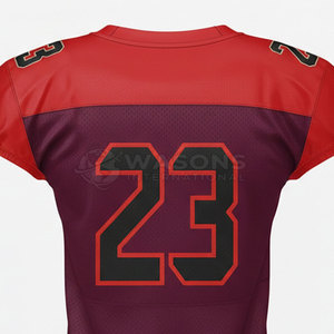 เสื้อฟุตบอลอเมริกันทีมแบบกำหนดเอง แขนสั้น น้ำหนักเบา ระบายอากาศได้ดี แห้งเร็ว ชุดฝึกซ้อมคุณภาพสูงสำหรับผู้ชาย ปี 2026 - Product Image 5