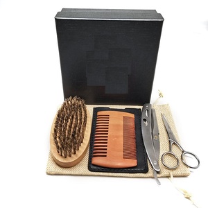 Kit de Afeitado para Hombre, Brocha para Barba, Juego de Cuchillas de Afeitar, Maquinilla de Afeitar Recta de Seguridad - Product Image 1