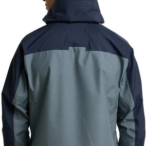 Men's Hooded Color Blocking Windbreaker Jacket Waterproof Polyester/Nylon Autumn Outdoor Wear Zipper Closure Sporty Regular Fit - Product Image 5