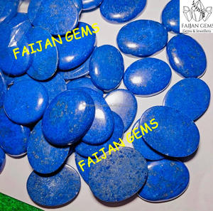 Cabochon de pierre précieuse naturelle de lapis-lazuli de haute qualité, marque FAIJAN GEMS, origine Rajasthan, certifié par une tierce partie, personnalisable - Product Image 2
