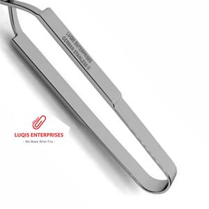 Pinza Schnidt para arteria amigdalina, 1 anillo abierto, curvada, instrumento quirúrgico de acero inoxidable, pinza hemostática - Product Image 3