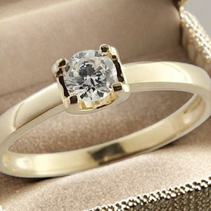 แหวนเพชรเม็ดเดี่ยวทรงน่ารักแบบสั่งทำพิเศษ ทอง 10K ประดับเพชรแล็บโกรว์สุดหรู สำหรับผู้หญิง เหมาะสำหรับงานหมั้น งานครบรอบแต่งงาน ของขวัญงานเลี้ยง - Product Image 5