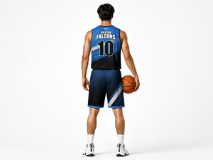 Maillot de basket personnalisé pour homme – Tissu mesh, logos d'équipe, séchage rapide, polyester, sublimation, très demandé, col en V, sans manches, toutes tailles - Product Image 3