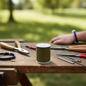 Corda da Marinaio Ilan 4mm 14.3m Verde Militare per Braccialetti - Product Image 2