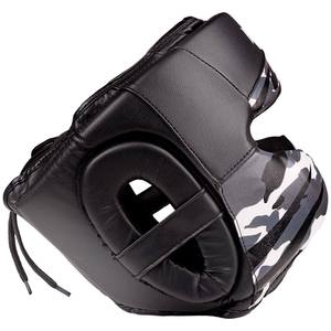 Protector de Cabeza de Boxeo Profesional de Cuero con Patrón de Camuflaje, Equipo de Protección Ajustable para Adultos, Uso Deportivo Unisex - Product Image 4