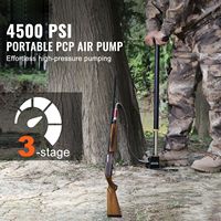 Pompe à main PCP haute pression 3 étapes 30Mpa 4500 PSI pour le remplissage de fusils à air comprimé, avec filtre huile-humidité et manomètre intégré