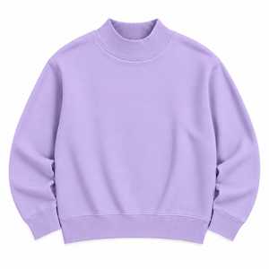 เสื้อสเวตเชิ้ตผู้หญิงคอเต่าทรงหลวมสีอ่อน ราคาถูก ผ้าฟลีซ ใส่สบาย ระบายอากาศได้ดี ไม่หดตัว เหมาะสำหรับฤดูหนาว - Product Image 1