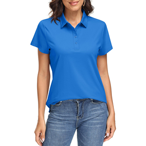 Chemises polo pour femmes OEM de haute qualité avec logo personnalisé, manches courtes, durables, élégantes, faciles à porter. - Product Image 4