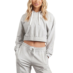 New 2026 Streetwear Hot Sale Women & <b>Men</b> Solid Winter Hooded <b>Crop</b> <b>Top</b> Hoodies High Quality Polyester/Cotton Casual Wear - Product Image 4