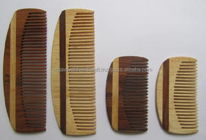 Peine de madera de diseño único de la mejor calidad diente fino o diente ancho - Product Image 6