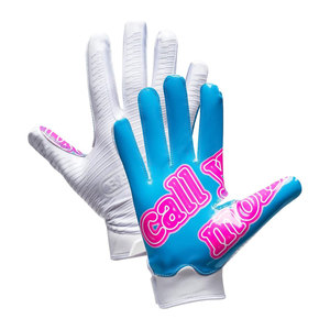 Guantes de Receptor de Fútbol Americano de Cuero Genuino, Compatibles con Pantalla Táctil, Dedos Completos, Palma con Impresión Personalizada, Agarre Superior - Product Image 3