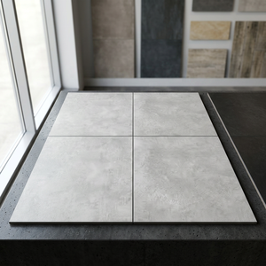 600x600 600x1200mm Texturas de granito de piedra natural Antideslizante 20mm Exterior Grande Porcelana gris claro Patio Baldosas resistentes - Product Image 3