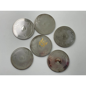 <b>Large</b> Metal Coasters in Premium Quality with Stylish Design Perfect for Hotel and Restaurant Table Tops Home Kitchenware Supply - Product Image 4