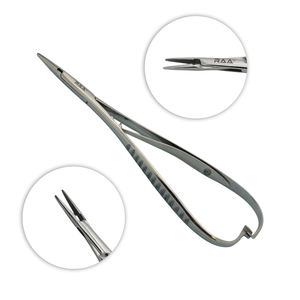 คีมจับอุปกรณ์จัดฟัน Mathieu Elastic Placing Plier / Needle Holder ขนาด 5.5 นิ้ว แบบละเอียด สำหรับงานจัดฟัน RAA-325 Class I R.A.A.INTERNATIONAL คุณภาพพรีเมียม - Product Image 1