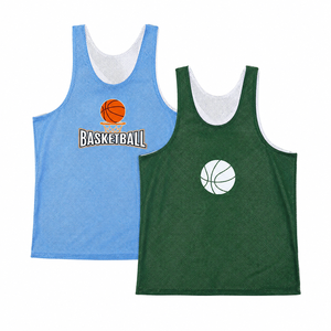 Débardeur de basket-ball unisexe en maille respirante sans manches, maillot de sport de haute qualité avec impression sur le devant, col rond, pour adultes, toutes saisons - Product Image 1