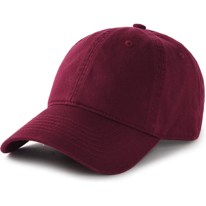 Casquette de baseball bordeaux réglable pour adulte, style décontracté, unie, pour le sport et la protection solaire - Product Image 1