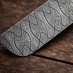 Cuchillo Deshuesador de Acero de Damasco, Cuchillo de Cocina de Chef con Grabado en la Hoja, Estilo Vintage, Ecológico, con Mango de Cuerno para Uso en la Cocina - Product Image 5