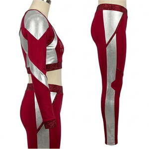 Uniformes de Animadoras All Star con Brillantina, Pedrería y Malla, Manga Larga, Trajes de Competición, Ropa Deportiva Profesional para Equipos - Product Image 4