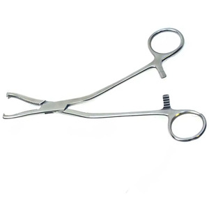 M.A SIDDIQUE INTERNATIONAL Ensemble d'instruments chirurgicaux orthopédiques personnalisés : Pince à os Dingman à manche courbé - Product Image 5