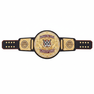 Cinturones de Campeonato de Lucha Libre Personalizados Directo de Fábrica, Placas Laterales con Logotipo de Equipos Mundiales, Cuero Ecológico de Alta Calidad y Cintura Alta - Product Image 5