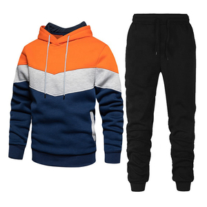 Chándal con Capucha para Hombre, Diseño Color Block, Manga Larga, Cierre con Cordón, Bolsillos Laterales, Corte Regular, Ropa Deportiva Casual de Otoño - Product Image 6