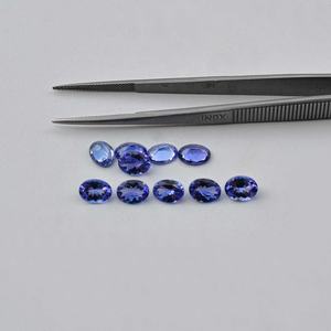 3x5mm Tanzanite bleue naturelle à facettes coupe ovale bonne qualité calibré pierre précieuse en vrac bijoux de luxe nouveauté fournisseur de produit - Product Image 2