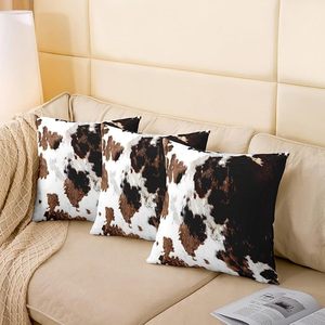 Housse de coussin à motif animalier, rectangulaire, en polyester et coton, lavable, imprimée, style moderne, décoration d'intérieur, fermeture enveloppante - Product Image 3