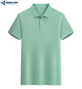 Coton Solide Anti-Plis Premium pour Chemise Homme Coupe Slim Logo Personnalisé Golf Manches Courtes Production en Gros Prix Usine - Product Image 4