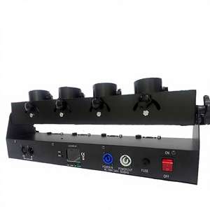 Cañón de Confeti Multicolor Fogsea C300 de 4 Disparos y 6 Canales DMX con Control Remoto Inalámbrico, Diseño Metálico de 300W para Bodas, Fiestas y Espectáculos de DJ - Product Image 3