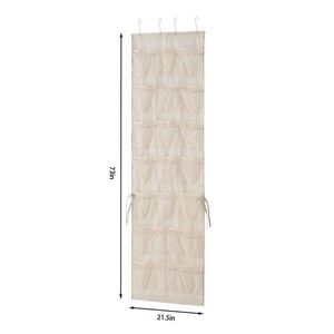Organizzatore da Appendere Sopra la Porta con 42 Tasche, Contenitore Pieghevole in Tela per Soggiorno - Product Image 3