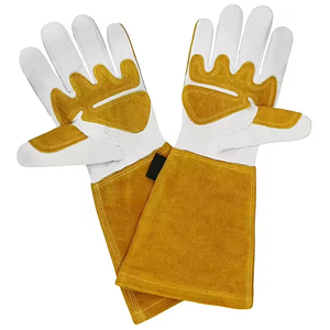 Custom Design Cowhide Split Leather Tig Welding <b>Gloves</b> Industrial Construction Welder <b>Gloves</b> Safety Work <b>Gloves</b> For Welding - Product Image 2