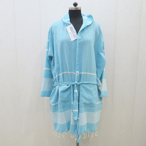 Albornoz de Hammam Lavable con Bolsillos, Ligero, Albornoz Turco de Hammam, Toalla de Playa a Rayas, Toalla de Viaje - Product Image 6