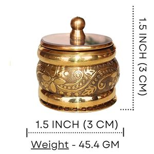 Premium Brass Container Budget Friendly Decorative Storage <b>Jar</b> for Spices Sugar Tea and Coffee By M/S SHAAD HANDICRAFTS - Product Image 3