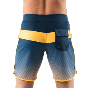 Shorts de Baño para Hombre Titan, Secado Rápido, Elásticos, Diseño de Bloques de Color en Degradado, para Surf, Playa, Natación, Deportes Acuáticos, OEM, ODM - Product Image 2
