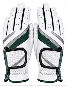 Gants de golf de luxe en cuir Cabretta respirant pour hommes et femmes, adhérence douce, antidérapants, accessoire de sport, logo, vente en gros - Product Image 6