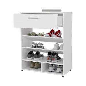 Scarpiera Moderna Onawa con Cassetto FM FURNITURE Bianca - Product Image 3