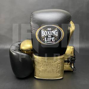 ถุงมือชกมวยหนังวัวแท้คุณภาพสูงแบบผูกเชือก ยี่ห้อ No Boxing No Life  บุหนา 4 ชั้น ระบายอากาศได้ดี เหมาะสำหรับคิกบ็อกซิ่ง - Product Image 6