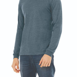 Camiseta de Manga Larga para Hombre, Diseño Nuevo, Tallas Grandes, Estilo Casual, Transpirable, Ecológica, Hecha de Poliéster/Algodón - Product Image 5