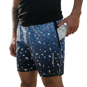 Pantalones Cortos de Baloncesto Personalizados para Hombre, Diseño de Salpicaduras Negras, Malla Transpirable, Ropa Deportiva de Secado Rápido - Product Image 5