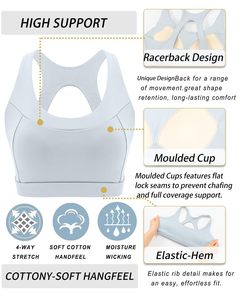 Soutien-gorge de sport à maintien élevé pour femmes, bretelles réglables, idéal pour le fitness, l'entraînement, la course à pied et la gym, disponible en faible quantité minimale de commande (MOQ) - Product Image 5