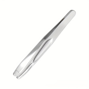Pinzas Modernas de Acero Inoxidable con Punta Redonda para Cejas, Diseño Duradero para una Depilación Ultra Precisa y una Experiencia de Depilación Suave - Product Image 1