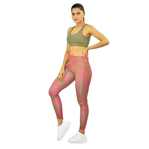 Women All Over Print <b>Tight</b> Leggings High Stretch Fabric Fitness Gym Yoga Workout Pants OEM ODM Supplier - Product Image 2