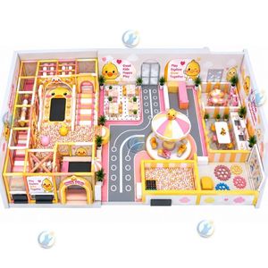 Sunny Park <b>Indoor</b> Playground Soft Play Area with <b>Slide</b> Ball Pool Yellow Theme High Capacity Commercial Use for Kids - Product Image 4