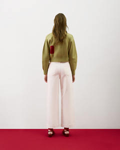 Jean en denim tricoté foncé 100 % coton de haute qualité pour femme, taille mi-haute, coupe droite, décontracté, imperméable, simple, idéal pour l'hiver - Product Image 4