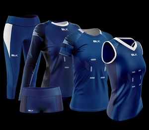 ชุดกีฬาเน็ตบอลหญิง ชุดโลโก้สั่งทำ ระบายอากาศ แห้งเร็ว โพลีเอสเตอร์ 100% พิมพ์ลายแบบซับลิเมชั่น สีสั่งทำได้ - Product Image 1