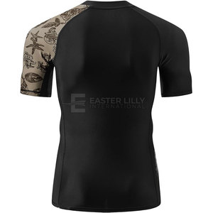 Venta Directa de Fábrica, Rashguard de BJJ para Hombre en Color Sólido, Rashguard de BJJ Personalizado para Hombre, Talla Adulto - Product Image 3